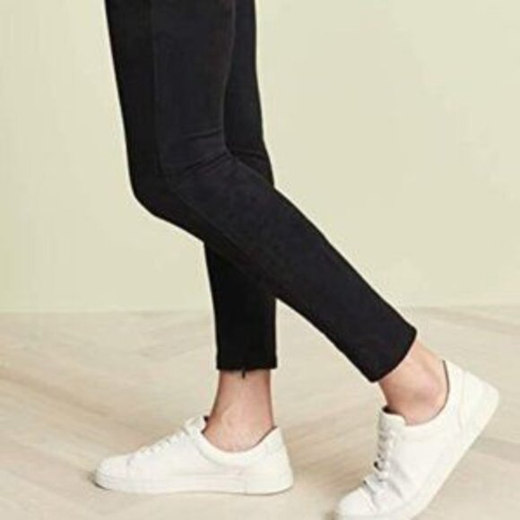 Velvet by Graham Spencer faux suede leggings - Picture 2 of 3